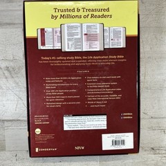 NIV Life Application Study Bible 3rd Edition Genuine Leather Indexed Red Letter
