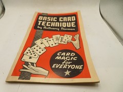 BASIC CARD TECHNIQUE card magic for everyone anthony norman 75 pages