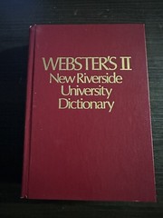 Vintage 1984 Webster’s II New Riverside University Dictionary 1,536 Pages Book