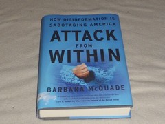 SIGNED BOOK ATTACK FROM WITHIN AUTOGRAPHED BARBARA MCQUADE HARDCOVER