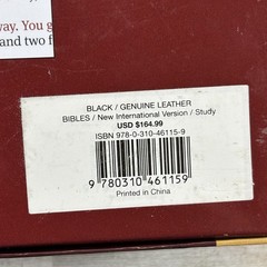 NIV Life Application Study Bible 3rd Edition Genuine Leather Indexed Red Letter