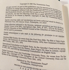 The Service For The Lord’s Day & Baptism – Westminster Press (Paperback, 1984)
