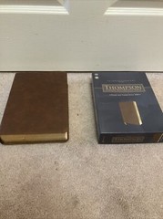 NASB THOMPSON CHAIN REFERENCE BIBLE 1977 RED LETTER BROWN LEATHER SOFT
