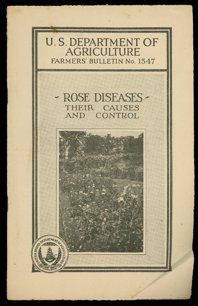 Rose Diseases: Their Causes and Control. USDA Bulletin No. 1547 (1928).