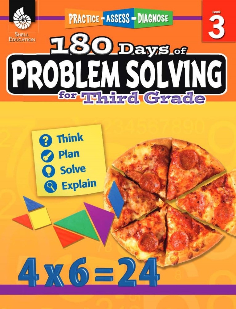 Shell Education 180 Days of Problem Solving for Third Grade