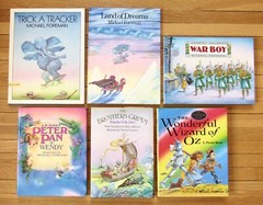 Lot 6 MICHAEL FOREMAN Books Peter Pan Wizard of Oz Fairy Tales War Boy HB VGC L1