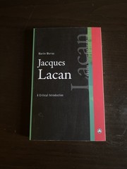 Jacques Lacan : A Critical Introduction by Martin Murray – Trade Paperback