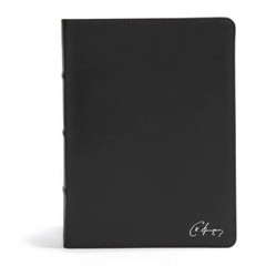 CSB Spurgeon Study Bible, Black Genuine Leather, Indexed – Leather Bound – GOOD