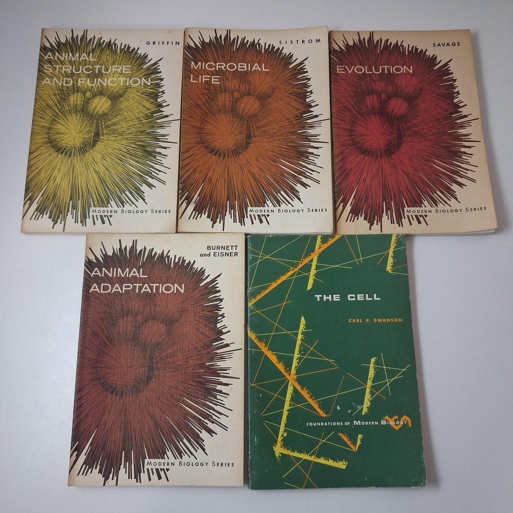 Vintage Modern Biology Cell Evolution Microbial Animal Adaptation Lot 5 PB USA