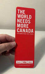 150 Years World Needs More Canada Indigo Bookmark