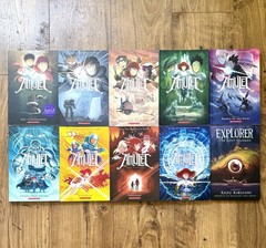 Complete Set 1-9 AMULET + 1 Graphic Novels SIGNED Kazu Kibuishi UNREAD Book lot