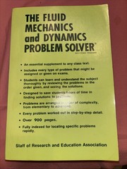 REA Fluid Mechanics & Dynamics Problem Solver SC-1984-VG+