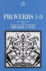 Proverbs 1-9 Hardcover Michael V. Fox