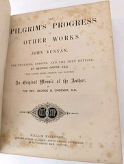 The Pilgrim’s Progress John Bunyan’s Works Antique 1868 Leather Book Illustrated
