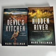 Johnson and Nance Mystery Mark Thielman 2 Book Lot Yellowstone Everglades #1 #2