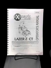 eXmark Lazer Z CT Operators Manual & Part List LCT5218BV – SN# 540000-599999