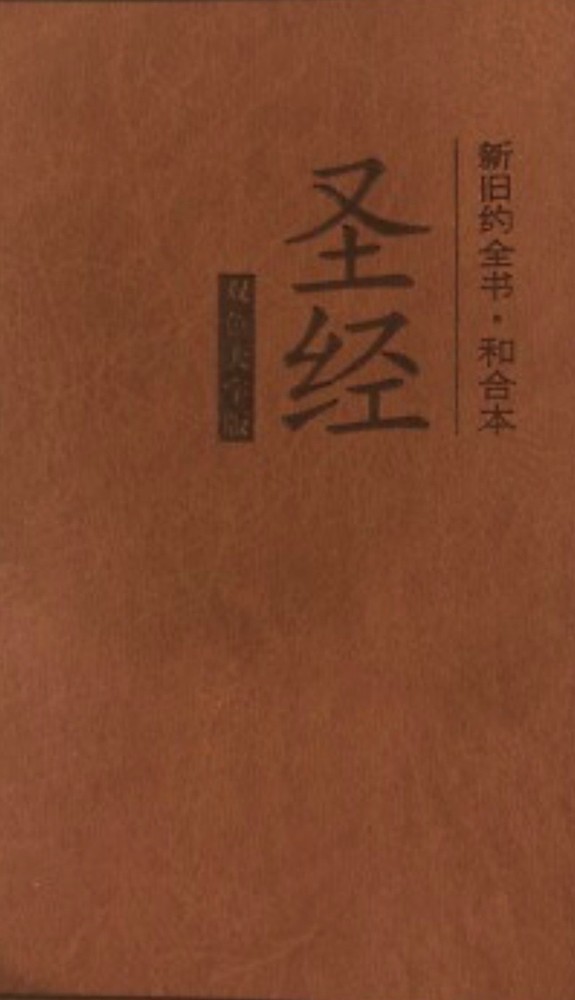 圣经和合本双色大字版仿皮封面25开本(145mm×215mm)中文圣经全新塑封从美国发货