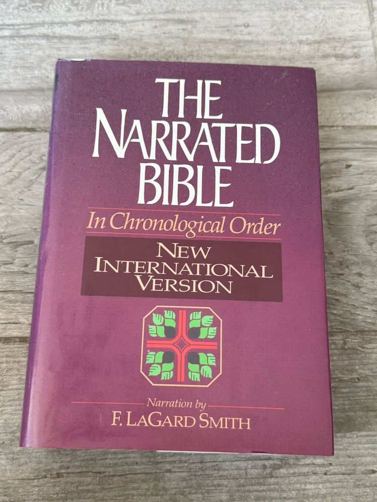 ✝️ The Narrated NIV Bible in Chronological Order F. LaGard Smith Hardcover 1994