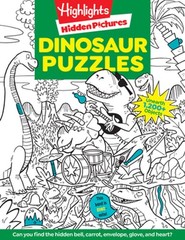 Dinosaur Puzzles: Roaring Fun Hidden Pictures Puzzles with T-Rex, Fossils and