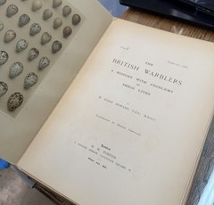 British Warblers History Problems Their Lives H. Eliot Howard 1907 1909 1909