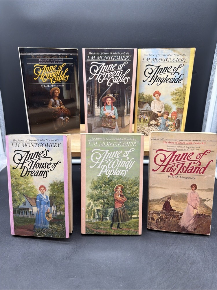Lot Of 6 VTG Anne of Green Gables Paperback Books By L.M. Montgomery