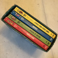 VTG The Wonderful Worlds of Walt Disney 4 Book Boxed Set Golden Press 1965 👑👑