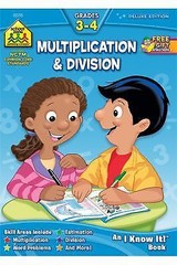 School Zone Multiplication & Division Workbo- 1589473299, paperback, School Zone
