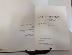 Living Tomorrow – Today! E. J. Tangerman ©1969 • J.G. Ferguson Publ. Leather•