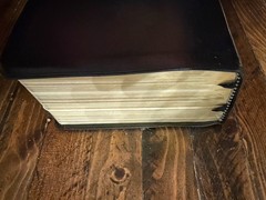 2017 Black Simulated Leather LDS Quad Scriptures 7-1/2” X 5-1/2”