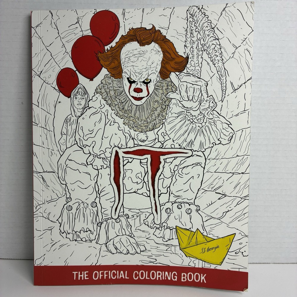 2025 “IT” Official Coloring Book 60 pages of Stephen King Horror Color Pages
