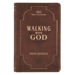 Walking with God Devotional – Leather Bound By David Jeremiah – GOOD