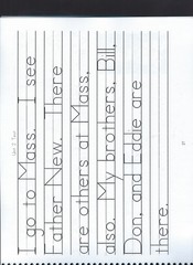 Catholic Penmanship Series Grade One Spiral-Bound NEW Book of 60 pages!
