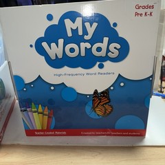 Teacher Created Materials TCM My Words High Frequency Word Readers Pre K-K
