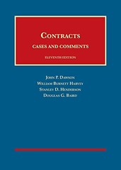 Contracts, Cases and Comments (University Casebook Series)
