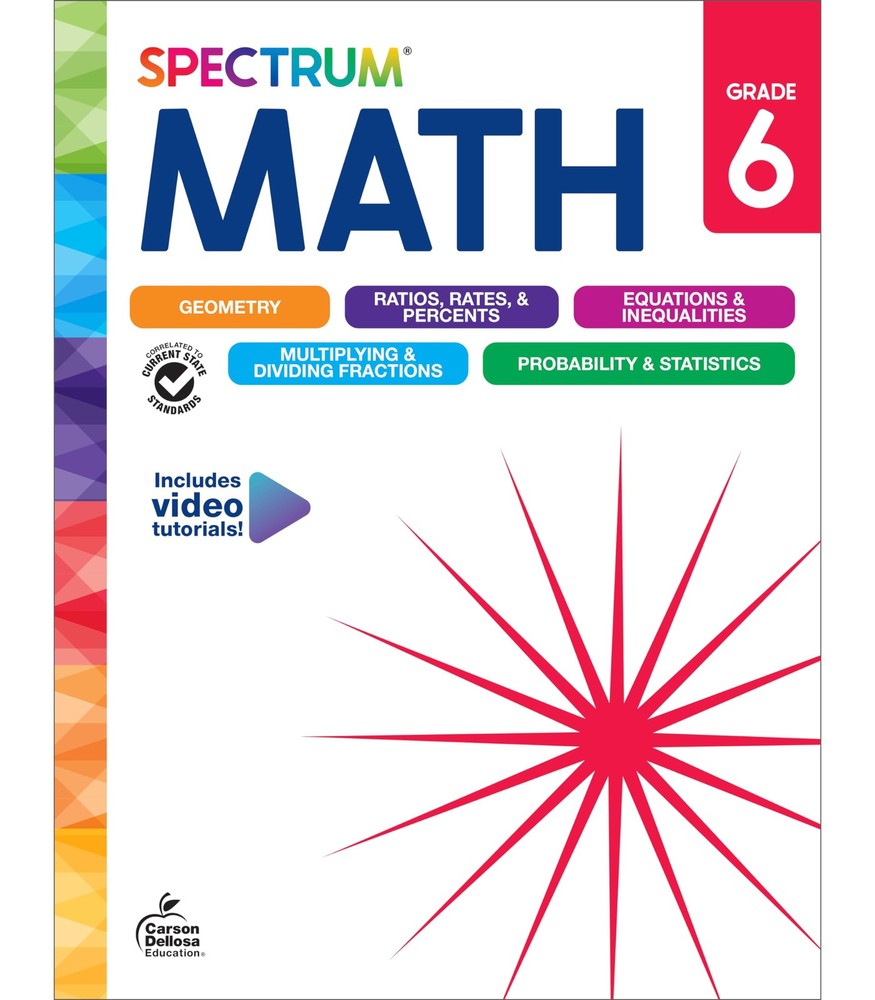 Spectrum 6th Grade Math Workbook, Activity Book for Kids Ages 11-12, Geometr…