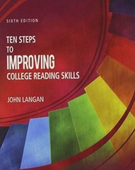 Ten Steps to Improving College Reading Skills – Paperback By Langan – GOOD