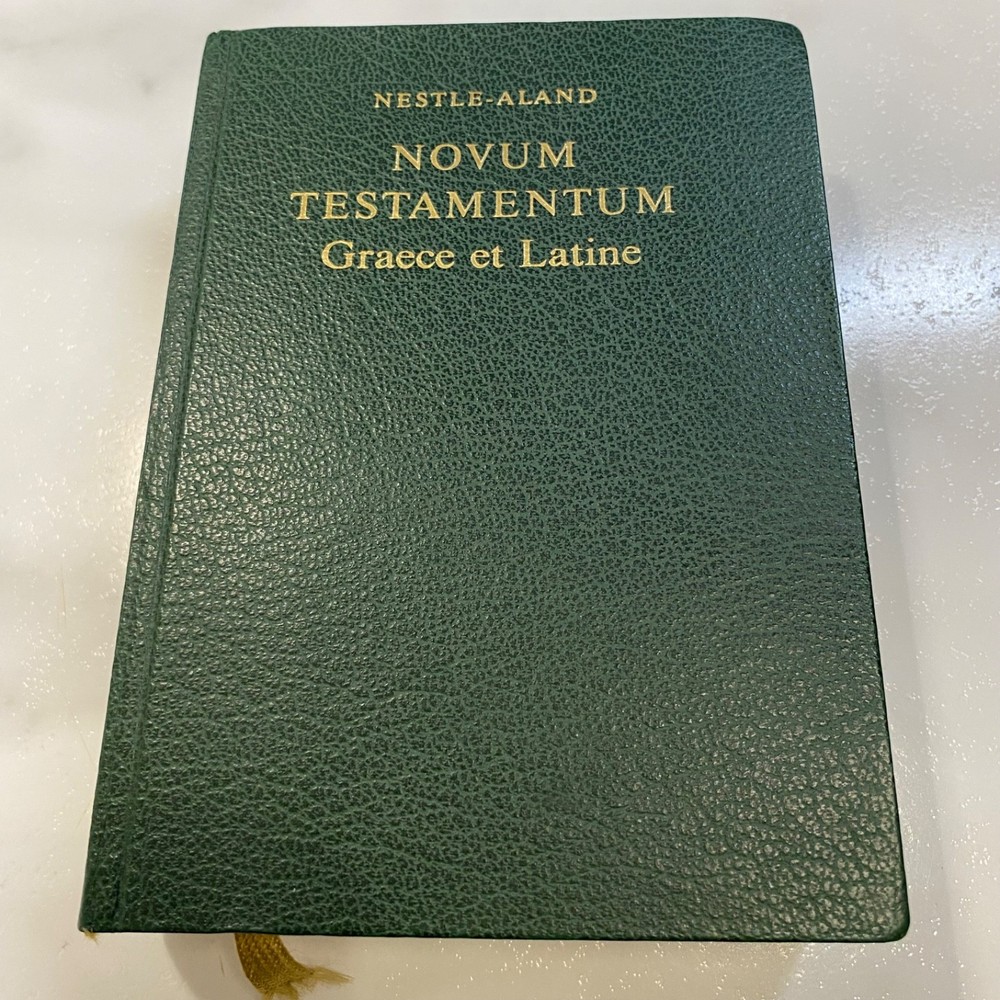 Novum Testamentum Graece Et Latine – Greek/Latin New Testament