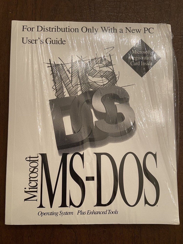 Users Guide Microsoft MS-DOS For the MS-DOS Operating System – New in Plastic