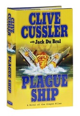 Plague Ship by Clive Cussler + Jack Du Brul HCDJ Signed 1st Edition 2008 Oregon