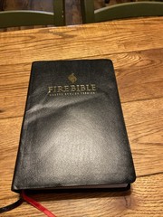 MEV Fire Bible: Black Bonded Leather – Modern English Version by Life