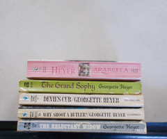 5 GEORGETTE HEYER PB HISTORICAL ROMANCE ARABELLA DEVIL’S CUB GRAND SOPHY BUTLER