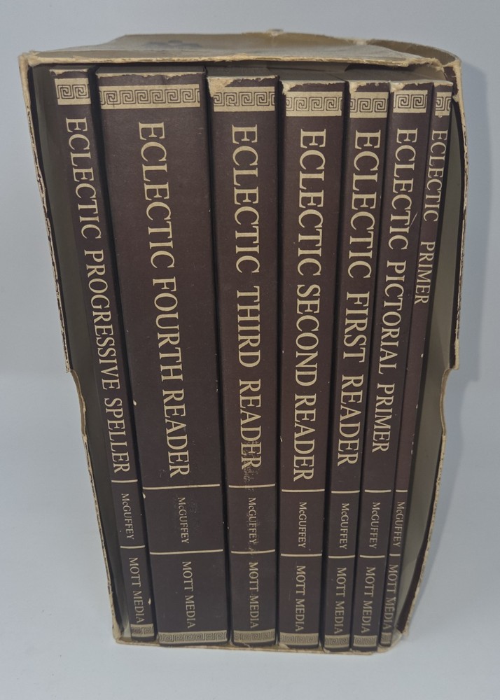 1982 Box Set of 7 Volumes of The Original McGuffey’s Eclectic Reader Series 1836