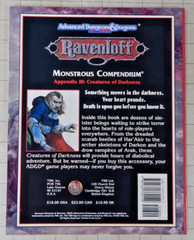 TSR Advanced D&D #2153 MONSTROUS COMPENDIUM APPENDIX III CREATURES OF DARKNESS