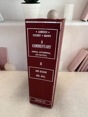 A Commentary Critical Experimental & Practical Vol.2 Job – Isaiah