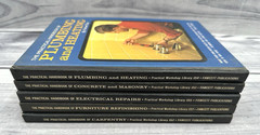 5 VINTAGE PRACTICAL WORKSHOP LIBRARY HOME REPAIR BOOKS – FAWCETT PUBLICATIONS