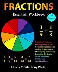 Fractions Essentials Workbook with Answers Paperback Chris McMull