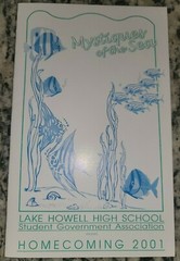 LAKE HOWELL High School HOMECOMING Program 2001 Silver Hawks Winter Park Florida