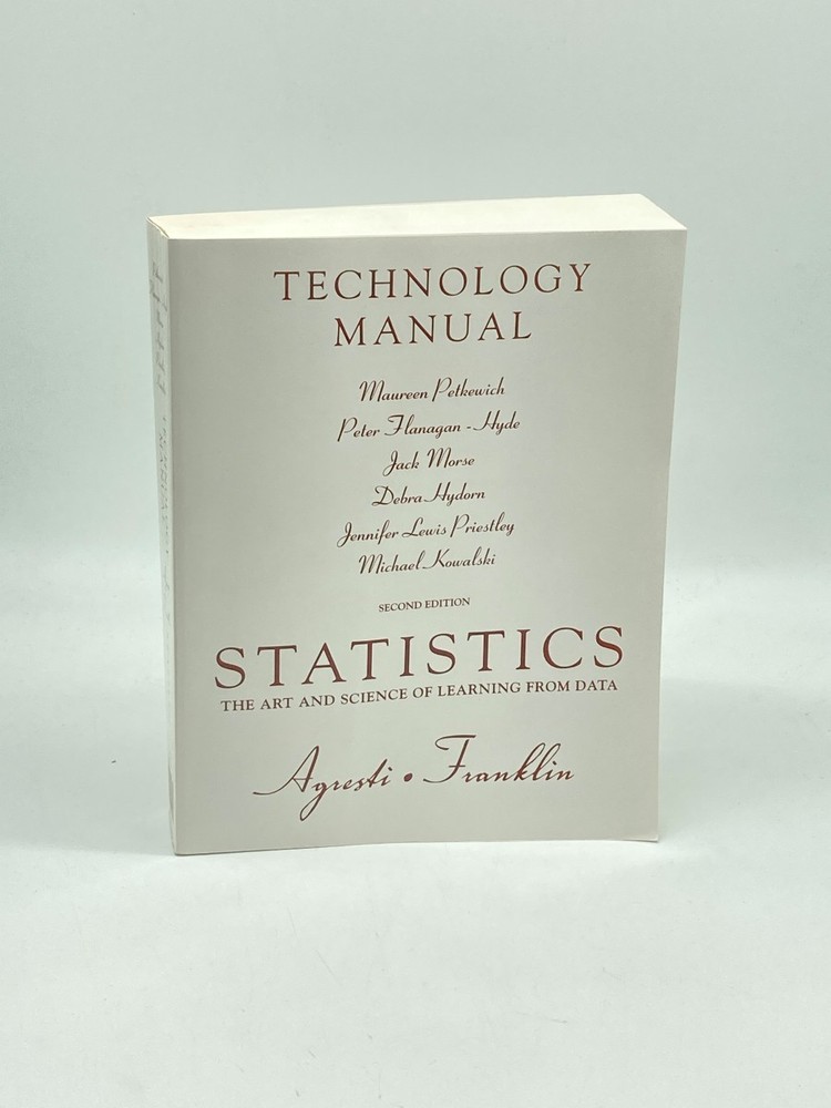 Statistics (Includes CD) – Technology Manual The Art and Science of Learning