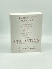 Statistics (Includes CD) – Technology Manual The Art and Science of Learning