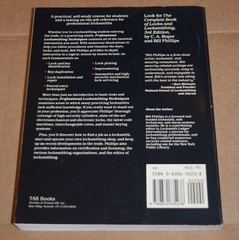 Professional Locksmithing Techniques by Bill Phillips First Ed / 4th Print 1991